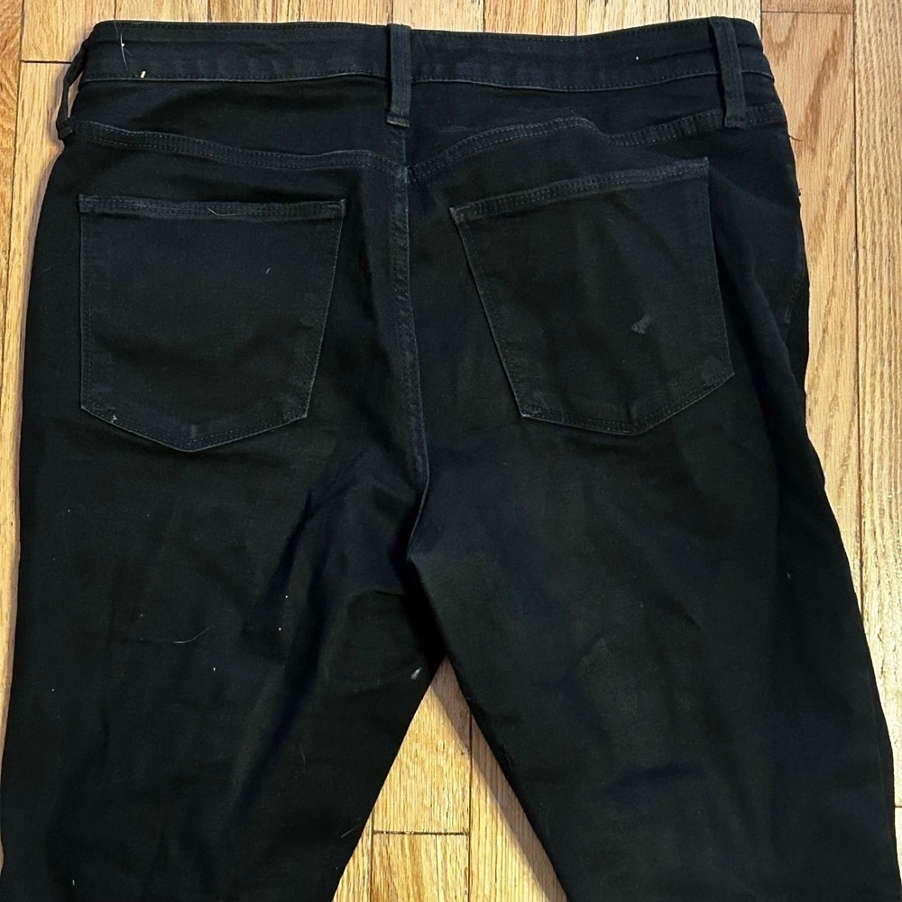 Universal Thread Jeans Women Black 10 Distressed Skinny Mid Rise Casual Denim - Picture 2 of 2